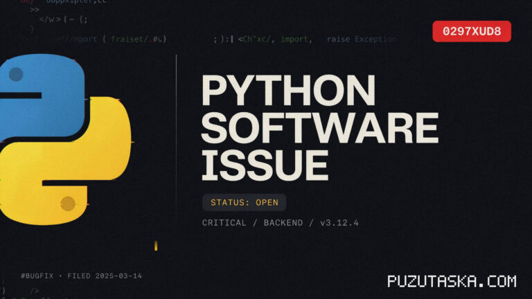 0297xud8 Python Code Error: What It Is and How to Fix It