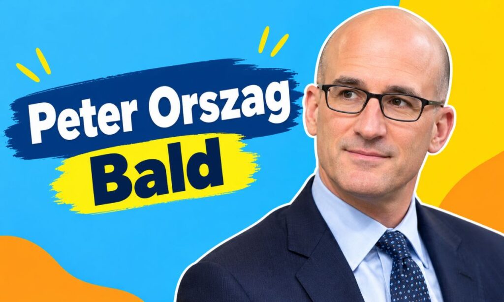 Peter Orszag Hair Hairstyle Hairline and What His Public Photos Actually Show
